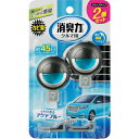 【SALE価格】エステー クルマの消臭力 クリップタイプ 2個セット アクアブルー ( ST16018 ) エステー(株)