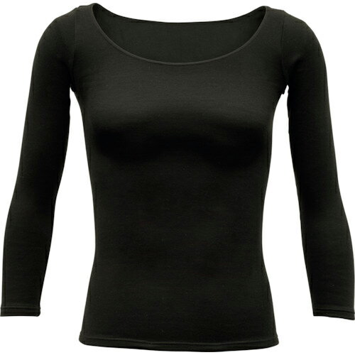 リベルタ 暖撃 サーモワン ラウンドネック長袖インナー ブラック M ( TO-26100007 )