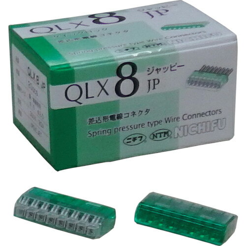 JAPPY ( 因幡電機産業 ) 差込形電線コネクタ クイックロック 極数8 ( QLX-8-JP-GCL )