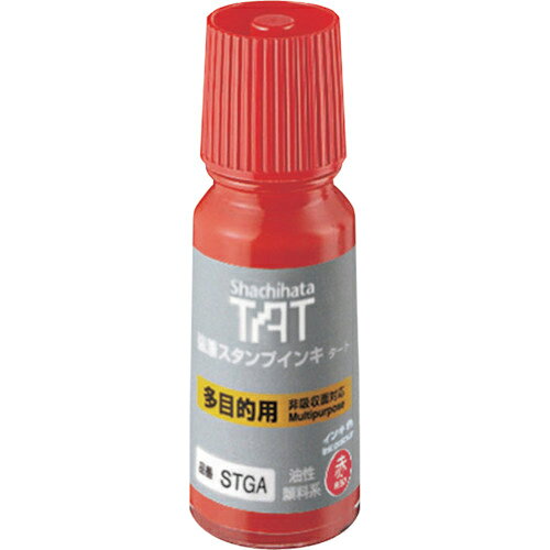 乐天商城 - シヤチハタ 強着スタンプインキ タート多目的用 小瓶 赤 ( STGA-1-R )