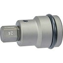 TRUSCO インパクト用ヘキサゴンソケット差替式ソケット・ビット 差込角25.4mm 対辺24mm ( T8-24AHH ) トラスコ中山(株)