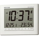 RHYTHM リズム 電波 目覚まし時計 温湿度計付き 壁掛け可能 白 ( 8RZ203SR03 ) リズム(株)