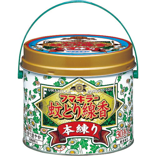 フマキラー 蚊とり線香本練り30巻缶入 ( 409789 )