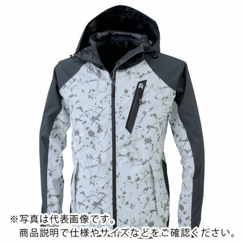 XEBEC ( ジーベック ) レインウェア上下セット 迷彩シルバー ( 32001-222-L )