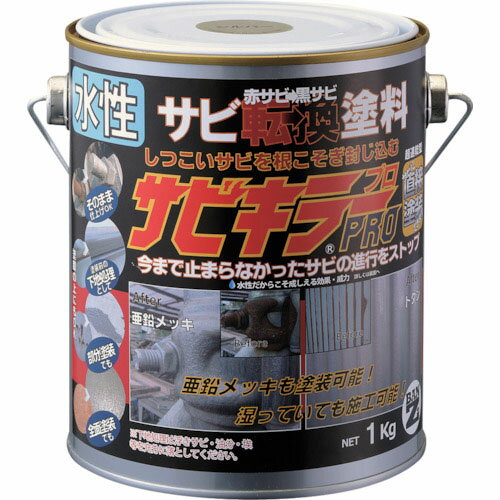 【SALE価格】BANーZI　錆転換塗料　サビキラープロ　1kg　シルバー A-SKP/K01S ( ASKPK01S ) （株）BAN－ZI
