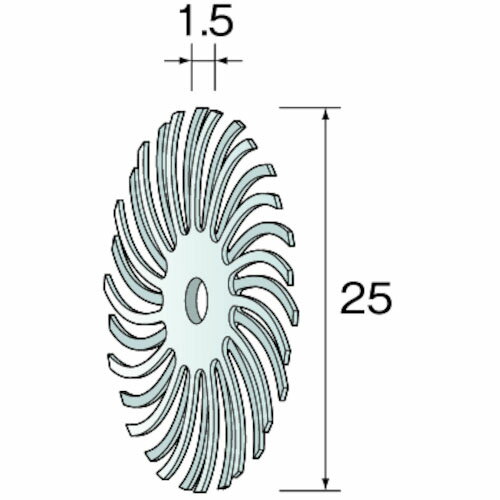 ミニモ　ラバーブラシ　＃120　φ25　（20個入） ( NA3554 )