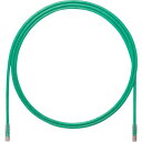 PANDUIT カテゴリ6A UTPパッチコード 24AWG単線 ケーブル径:Φ6.4mm 10m 緑 ( UTP6AX10MGR ) パンドウイットコーポレー...