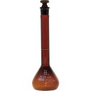 SIBATA メスフラスコ カスタムA 茶褐色 50mL ( 026100-50 ) 柴田科学(株)