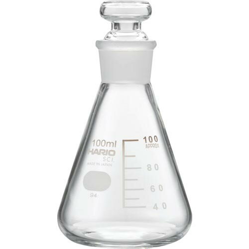 HARIO ( ハリオサイエンス ) 共栓三角フラスコ100ml(TS22) ( TSF-100-SCI )