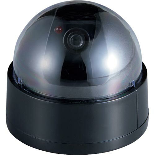 緑十字 ダミー防犯カメラ CDSセンサー搭載 ダミーカメラ ドーム型 ( 352074 ) (株)日