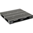 NPC プラスチックパレットZFD-1111FE-RR 片面四方差し 黒 ( ZFD1111FERRBK ) 日本プラパレット(株) 【メーカー取寄】