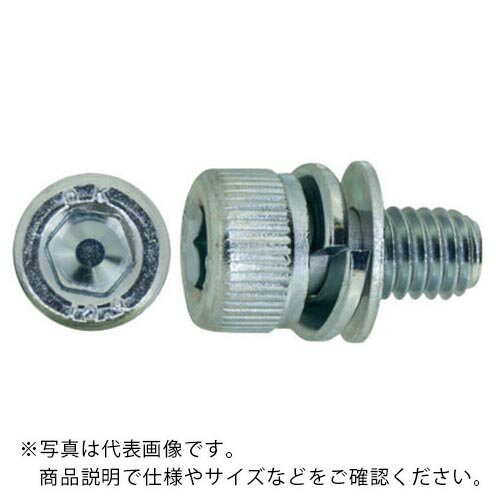 SUNCO 三価ホワイト 10.9CAP P=4 岡井鉄工所製 8 X 15 (20本入) ( A0 ...
