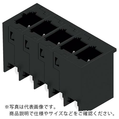 特長：撚り線もそのまま接続できる次世代接続システムスナップインクランプ専用ソケットです。ケーブル側コネクタのロック付き、ロック無しに共通で使用可能です。耐熱性樹脂を採用フロー/リフローはんだプロセスに対応した高性能材料を採用しています。用途：各種I/O機器、インバータ、コントローラ等、様々な産業のデバイス基板に。仕様：ピッチ5.00mm10極、180度L1=45.0mmIEC：400V/26.8AUL：300V/18.5Aピッチ(P)：5.00mmはんだプロセス：フロー/リフロー(THT/THR)絶縁材質： PA 9T使用温度範囲：-50℃〜100℃チューブ梱　●メーカー取寄商品について 本商品はメーカーからの取寄商品となります。 納期は、メーカー確認後、メールでご連絡させて頂きます。 在庫状況、生産状況によっては、かなり納期がかかる場合もございます。 　※お急ぎの場合は、ご注文前の納期確認も承りますので、　　お気軽にお問い合わせください。 　●代表画像について 商品によっては、代表画像を使用している場合がございます。 商品のカラー、サイズなどが異なる商品をイメージ画像として 使用させて頂いている場合がございます。 必ず、商品の品番と仕様をご確認のうえ、ご注文お願いいたいます。 　●北海道・沖縄・離島・一部地域の送料について 別途追加で送料がかかる場合がございます。 送料がかかる場合は、メールにて送料をご連絡させて頂き、 お客様にご了承頂いてからの手配となります。 　●お買上げ明細書の廃止について 当店では、個人情報保護と環境保護の観点から同封を廃止しております。 お買上げ明細書が必要な場合は、備考欄に「お買上げ明細必要」と 記載お願いいたします。 当店からの出荷の場合は、同封にて発送させて頂きます。 （※メーカー直送の場合は、PDFデータをメールさせて頂きます。） 　注意事項 ※商品名に【2個セット】等、数量の明記がない場合は1個での販売となります。