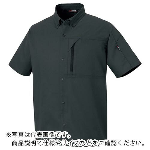 アイトス ニュームービンカット 春夏半袖シャツ チャコールグレー 5L ( AZ3337-014-5L ) アイトス(株) 【メーカー取寄】