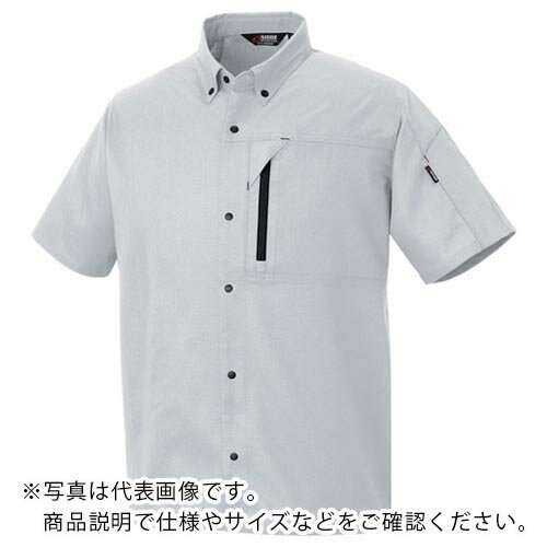 アイトス ニュームービンカット 春夏半袖シャツ シルバーグレー LL ( AZ3337-003-LL ) アイトス(株) 【メーカー取寄】