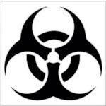 ホリコー Glassticker(ガラスステッカー)20 バイオハザード 100mm×100mm ( GS-100100-20 ) 【12枚セット】 【メーカー取寄】