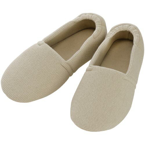 あゆみ 内履き エスパド ベージュ L(23.5~24.5CM) ( 20040640041 ) 徳武産業(株) 【メーカー取寄】