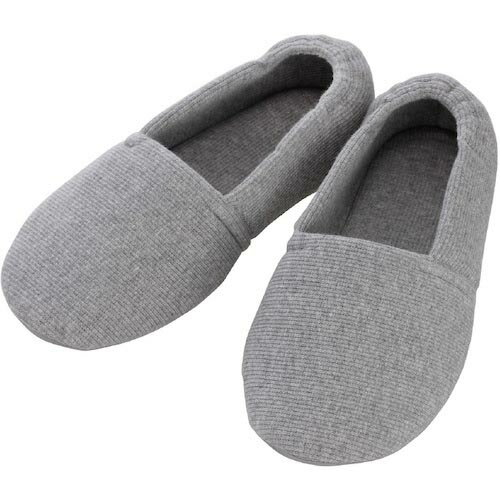 あゆみ ( 徳武産業 ) 内履き エスパド グレー L(23.5~24.5CM) ( 20040110041 ) 徳武産業(株) 【メーカー取寄】
