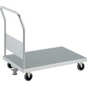 【SALE価格】TRUSCO 抗菌ステンレス天板台車 900X600 Φ100 帯電防止U車輪 ストッパ付 ( KAS-2-100TBU-S ) トラスコ中山(株)