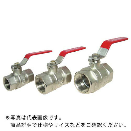 IWA ( 岩崎製作所 ) 黄銅製クロムメッキ フルボア型ボールバルブ ( 48BV008B ) 【メーカー取寄】