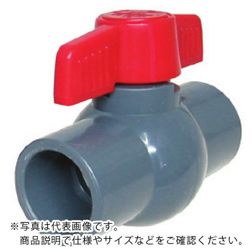 IWA ( 岩崎製作所 ) 樹脂製(PVC)製 配管継手 ボールバルブ 差込(接着)式 ( 48BVS015P ) 【メーカー取寄】