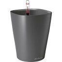 Lechuza 底面給水プランター デルティーニ 土容量1.2L チャコール ( 14903 ) geobra社