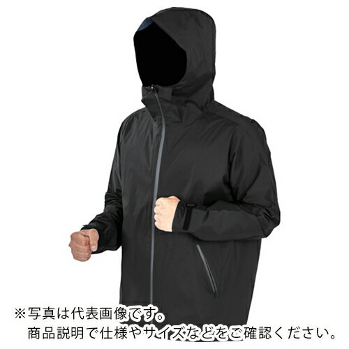 【SALE価格】TRUSCO 高耐候・軽量ストレッチレインウェア ブラック M ( TRESWM-BK ) トラスコ中山(株)