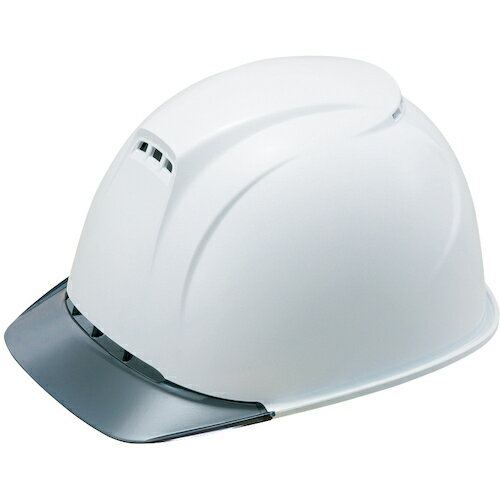 タニザワ エアライト搭載遮熱ヘルメット ST#1830-JZ2(EPA) 二層構造高通気タイプ 溝付 ABS製 透明ひさ..