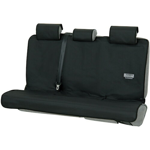 BonForm カーシートカバー ファインテックス リヤ(枕カバー付き・シートベルト対応) 1枚 ブラック ( 43..