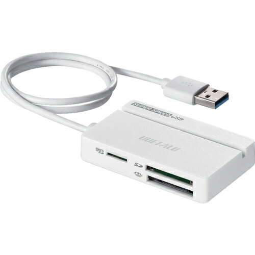 BUFFALO USB3.0 マルチカードリーダー スタンダード ホワイト ( BSCR100U3WH ) (株)バッファロー