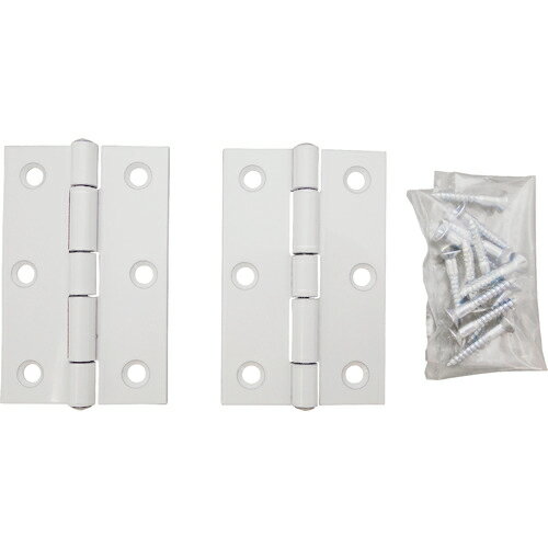 WAKI ( 和気産業 ) 厚口カラー丁番 VE‐030 76mm 白 ( VE-030 ) 【メーカー取寄】