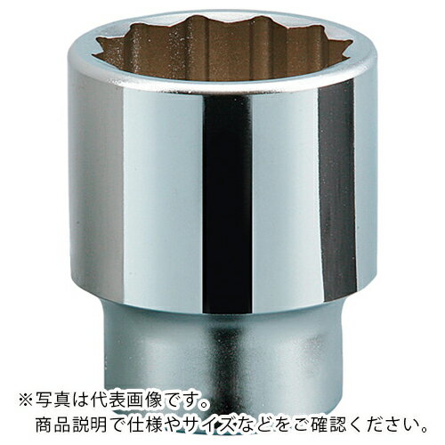特長：ボルト・ナットに差し込みやすい12角タイプです。用途：汎用工具仕様：差込角(mm)：19.0全長(mm)：60対辺形状：12角対辺寸法(インチ)：1-7/16インチサイズ材質／仕上：特殊工具鋼　●代表画像について 商品によっては、代表画像を使用している場合がございます。 商品のカラー、サイズなどが異なる商品をイメージ画像として 使用させて頂いている場合がございます。 必ず、商品の品番と仕様をご確認のうえ、ご注文お願いいたいます。 　●代金引換でのお支払いについて 発送する商品の総重量が20kgを超えてしまったり、 商品の大きさが当店から発送できる規定サイズを超えてしまう場合 メーカー直送での対応となりますので、 代金引換がご利用頂けない場合がございます。 該当する場合、当店から別途メールにてご連絡させて頂いております。 　●北海道・沖縄・離島・一部地域の送料について 別途追加で送料がかかる場合がございます。 送料がかかる場合は、メールにて送料をご連絡させて頂き、 お客様にご了承頂いてからの手配となります。 　●お買上げ明細書の廃止について 当店では、個人情報保護と環境保護の観点から同封を廃止しております。 お買上げ明細書が必要な場合は、備考欄に「お買上げ明細必要」と 記載お願いいたします。 当店からの出荷の場合は、同封にて発送させて頂きます。 （※メーカー直送の場合は、PDFデータをメールさせて頂きます。）