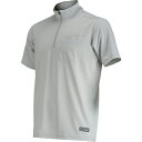 カジメイク 8845 Newシェイドドライナー半袖ZIPUPシャツ シルバーグレー M ( 8845-72-M ) (株)カジメイク