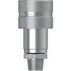 セイン　シリーズ232　スクリュータイプカップリング　ポペットバルブ付　呼径10mm　NPT3／8オネジ 10-232-1494 ( 102321494 ) セインジャパン（株）