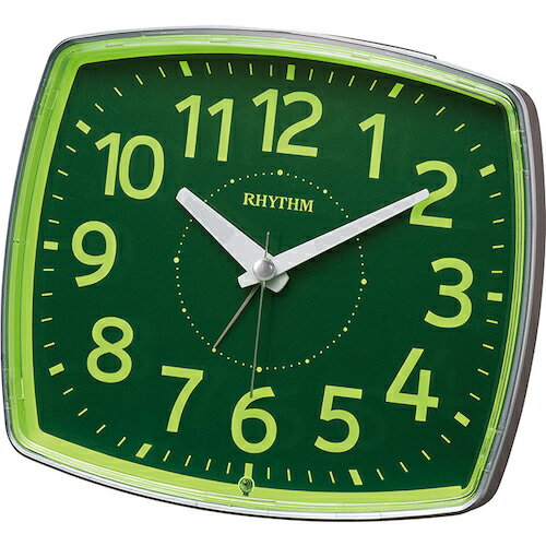 RHYTHM クォーツ目覚まし時計(掛置兼用) 連続秒針 シルバー ( 8REA31SR19 ) リズム(株)