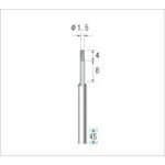 乐天商城 - ナカニシ 超硬軸電着CBNバー 円筒型 φ1.5×4×軸φ3 #140 ( 12261 )