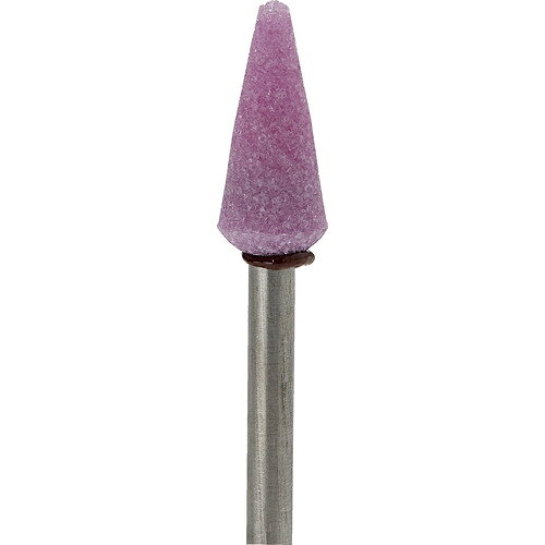 ナカニシ　軸付砥石（1Pk（袋）＝10本）粒度80　ピンク　テーパー　外径7mm ( 42445 ) （株）ナカニシ