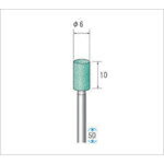 乐天商城 - ナカニシ 軸付砥石 10本入 円筒型 φ6×10×軸φ3 GC #60 ( 42665 )