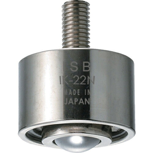 特長：プレス成型品よりも高精度・高荷重です。下向使用 / ボルト一体タイプ用途：台車用キャスター仕様：許容荷重(kg)：90下向用材質／仕上：メインボール・サブボール:スチール(SUJ2)ボディー・キャップ:炭素鋼(S45C)ボール受け:クロムモリブデン鋼(SCM415)