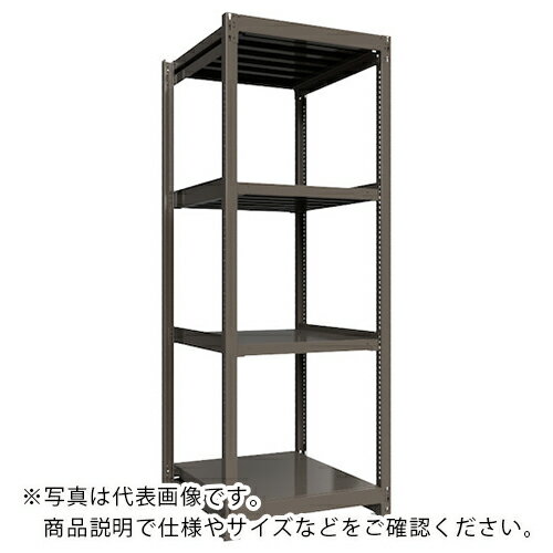 ICHIMAI 重量ボルトレスラック 段荷重1000Kg H2400×W900×D900 天地4段 単体グレー ( TH1000-839T4 ) HIKARI製作所(株) 【メーカー取寄】