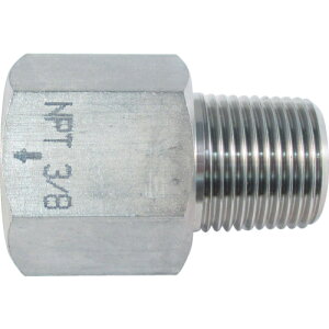 ASOH ステンレス製 変換内外ソケット 外PT3/8×内NPT3/8 NF-8333 ( NF8333 ) アソー(株)