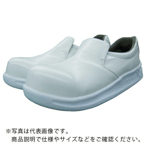 日進　耐滑樹脂先芯入り厨房シューズ　V5100　白　25．5cm V5100W-25.5 ( V5100W25.5 ) 日進ゴム（株）