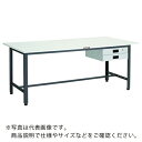 TRUSCO 軽荷重作業台(400kg)LEW型 1500X750XH740 薄型2段引出付 ダークグレー色 ( LEWR-1500UDK2 ) トラスコ中山(株) 【メーカー取寄】