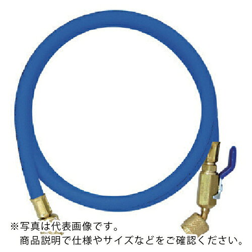 乐天商城 - Asada ( アサダ ) R410A用チャージングホースプラス2 ボールバルブ付 92cm 青 ( Y29203 ) アサダ(株) 【メーカー取寄】