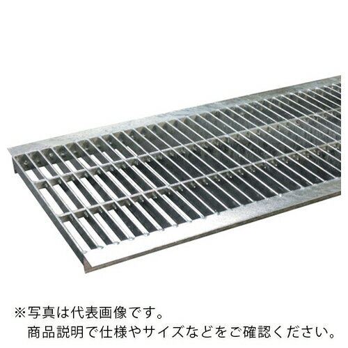 奥岡 スチール製 U字溝用 グレーチング 溝幅240用 中間目 プレーン ( OKU-M5 24-32 ) (株)奥岡製作所 【メーカー取寄】