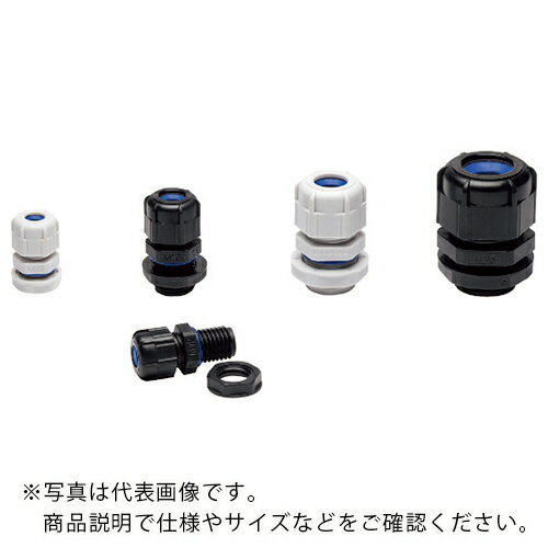 タカチ　耐候性Mネジケーブルグランド　ブラック RMW12S-7B ( RMW12S7B ) （株）タカチ電機工業