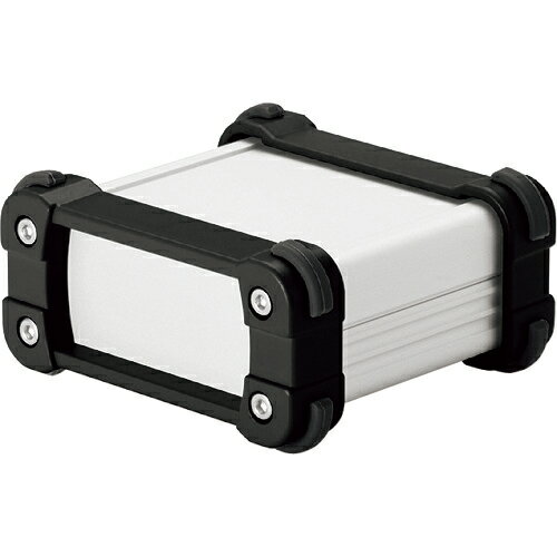 タカチ コーナーガード付アルミケースアルミパネルタイプ シルバー/ブラック ( EXP9-6-10SB ) (株)タカチ電機工業 【メーカー取寄】