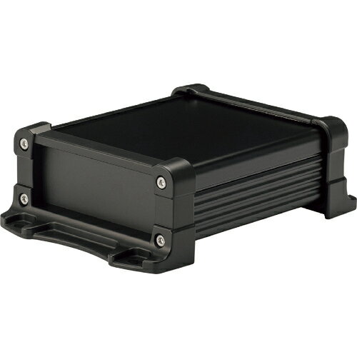 タカチ フランジ足付アルミケース アルミパネルタイプ ブラック ( EXPF24-7-23BB ) (株)タカチ電機工業 【メーカー取寄】