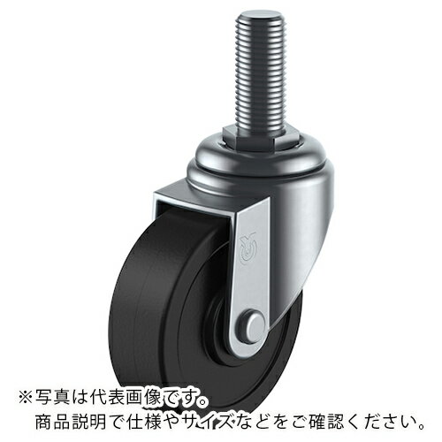 乐天商城 - ユーエイ ねじ込み式 自在 キャスター 導電ゴム 車輪径100mm Sタイプ ST型 ネジ寸法UNF1/2×25山数20 ( ST-100RHE-UNF1/2-25 ) 【メーカー取寄】