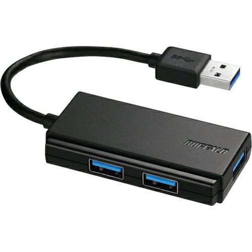 BUFFALO USB3.0 バスパワー 3ポート ハブ ブラック ( BSH3U100U3BK ) (株)バッファロー